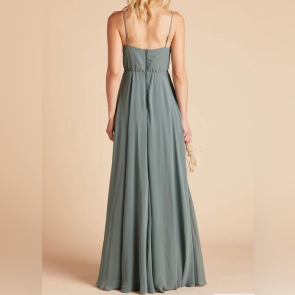 Birdy Grey KAIA DRESS CHIFFON SEA GLASS Wedding Bridesmaid Small NWOT - Picture 2 of 3